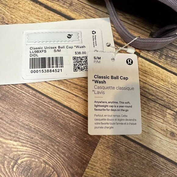 Lululemon Classic Ball Cap *Wash Adjustable Hat NWT S/M (DIDL) LU9BXFS - Picture 11 of 14